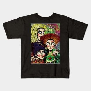 Witches At Play Kids T-Shirt